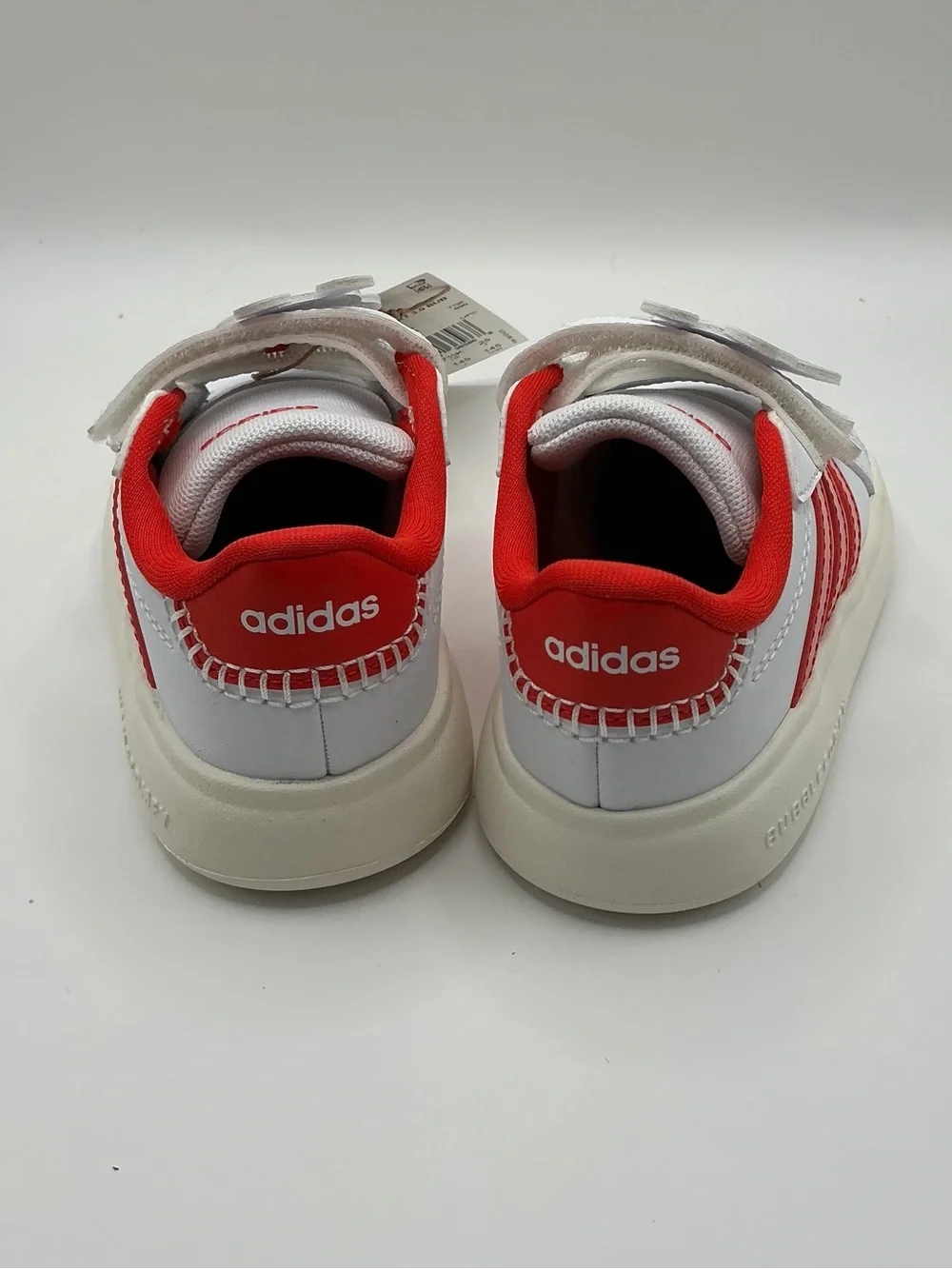 Adidas Kids bubble comfy bottoms White and Red Ladybug Velcro Sneakers